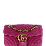 Gucci GG Marmont Pink Velour Chain Bag