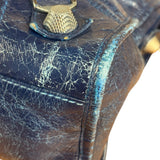 Balenciaga Navy Blue Giant Hardware City Bag