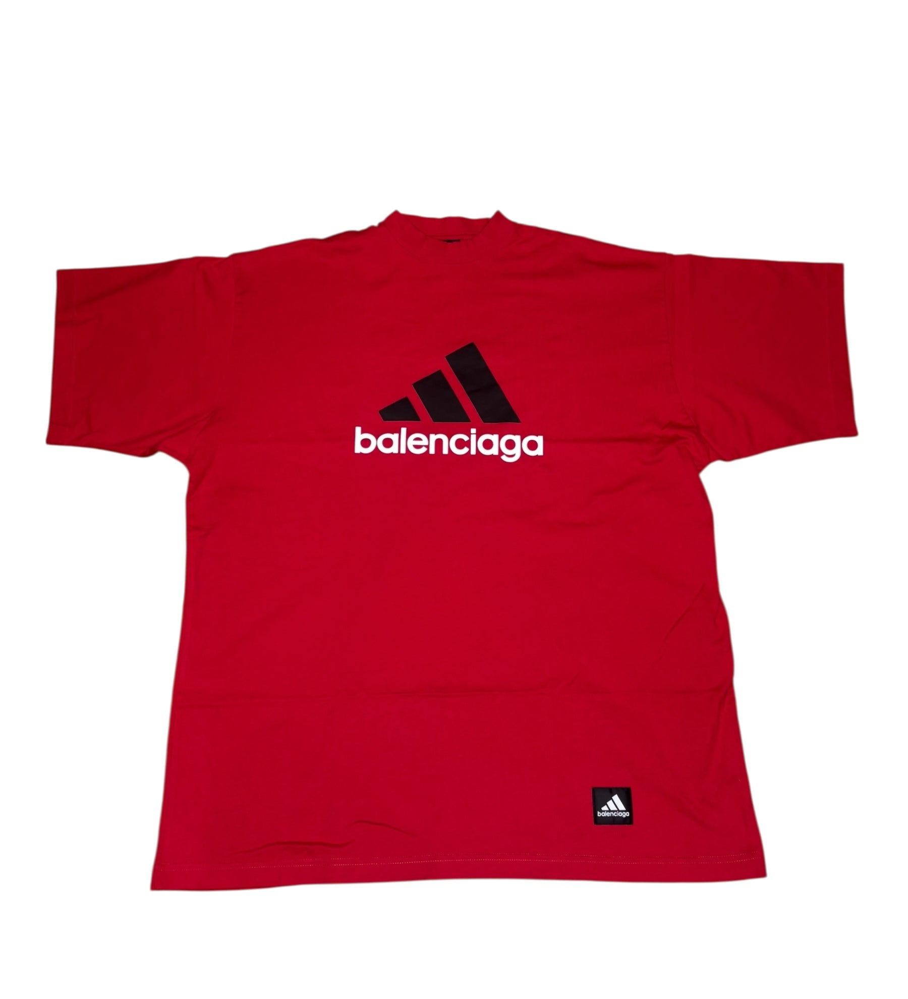 Balenciaga X Adidas Red Logo Tee