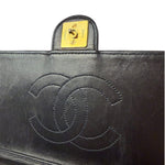 Chanel Balck Quilted Lambskin Square Flap 1991