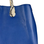 Christian Dior Python Trimmed Blue Addict Tote