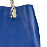 Christian Dior Python Trimmed Blue Addict Tote