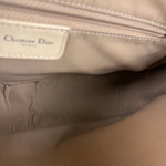 Christian Dior Vintage Beige Leather Stitch Saddlebag