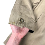 Prada Khaki Button Down Jacket Leather Lining