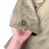 Prada Khaki Button Down Jacket Leather Lining