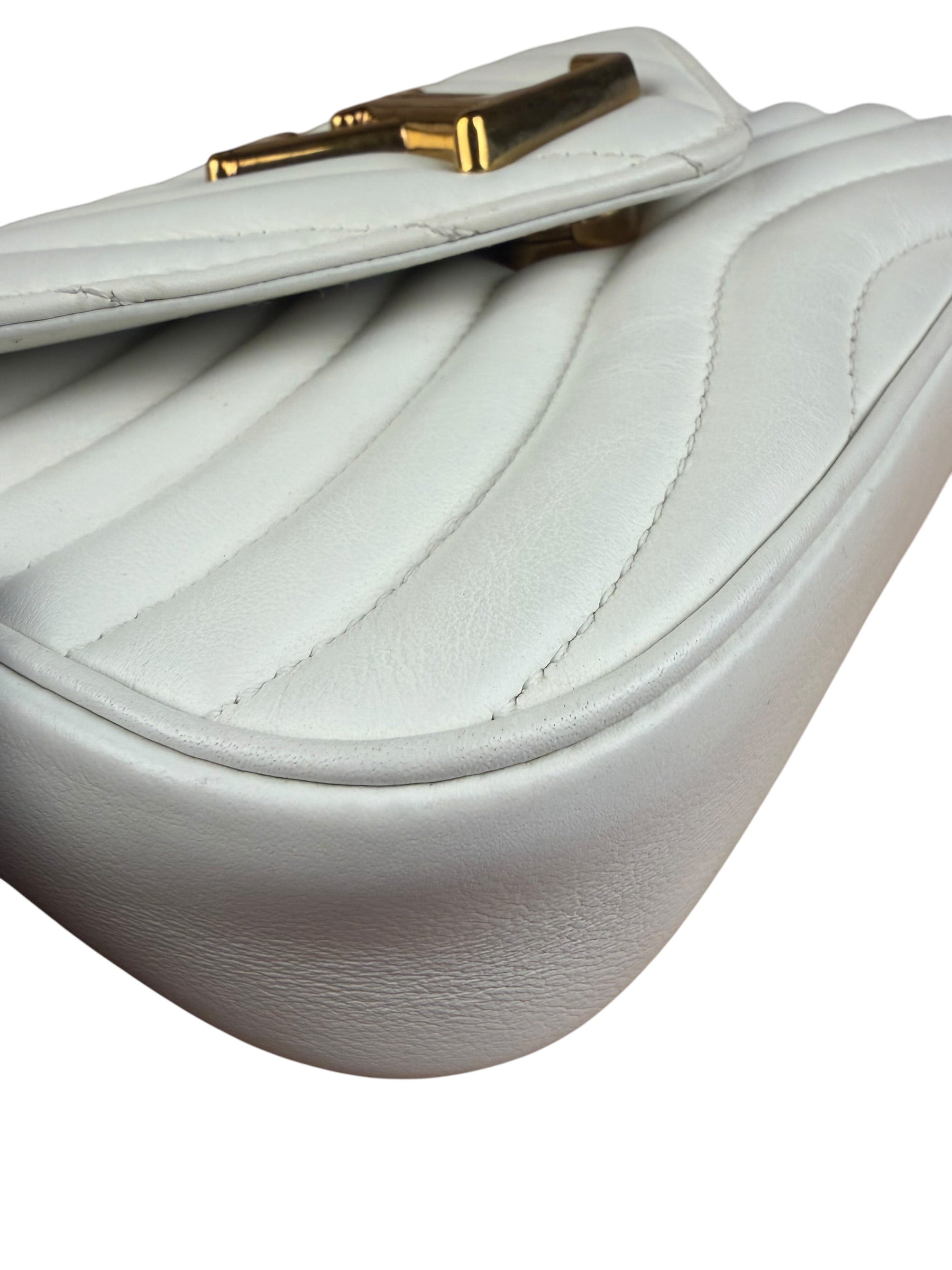 Louis Vuitton White Leather New Wave Multi Crossbody Pochette