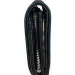 Burberry Black Leather Pebbled Folding Coin/Card Holder