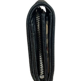 Burberry Black Leather Pebbled Folding Coin/Card Holder
