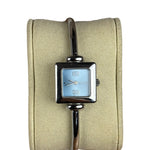 Gucci Vintage Ice Blue Dial Square Bangle Watch