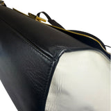 Celine Colorblock Leather/Suede Trapeze Two-Way Bag