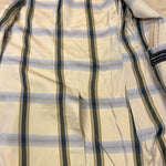 Burberry Vintage Khaki Plaid Lined Mid-Length Coat