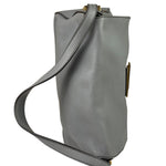 Fendi Grey Leather Flap Bag
