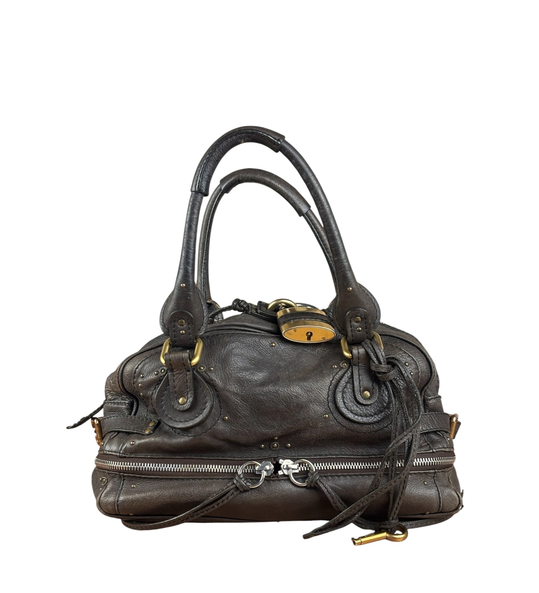 Chloe Brown Leather Paddington Shoulder Bag
