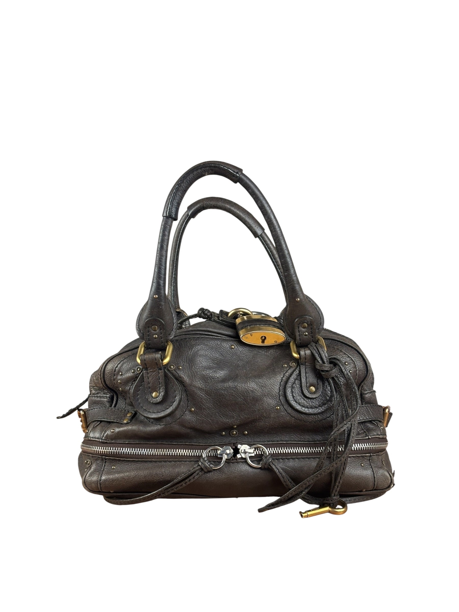 Chloe Brown Leather Paddington Shoulder Bag