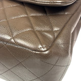 Chanel Chocolate Brown Caviar Quilted Flap Bag 2009
