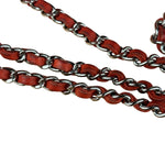 Chanel Red Quilted Mini Flap Wallet on Chain Bag 2011