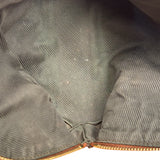 Gucci Vintage Brown Leather GG Zip Pouch
