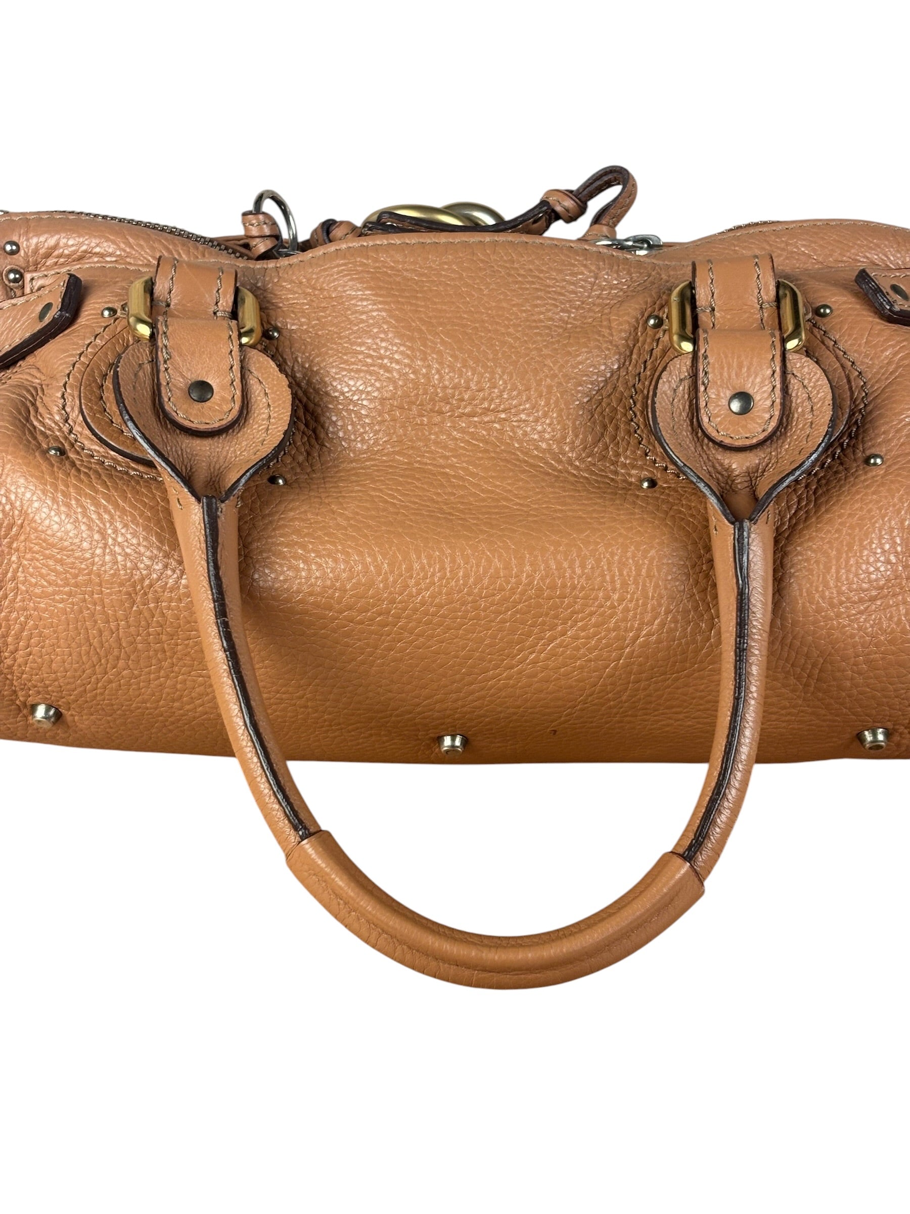 Chloe Vintage Tan Leather Paddington Shoulder Bag