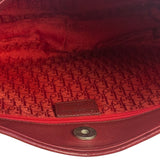Christian Dior Red Leather Ethnic Hobo Bag