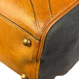 Gucci Vintage Denim Leather Trim Jackie Shoulder Bag