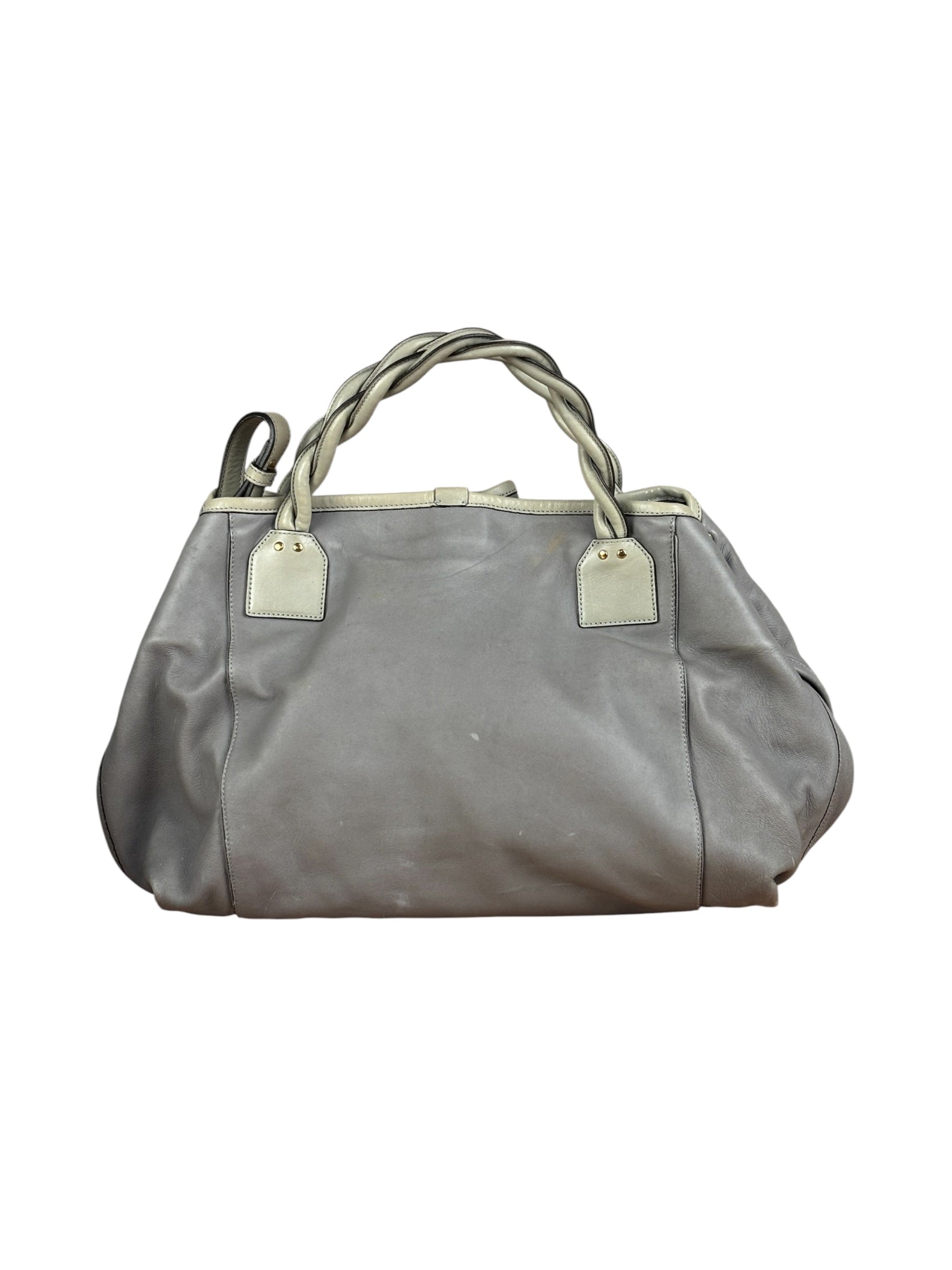 Chloé Vintage Grey Leather Shoulder Bag