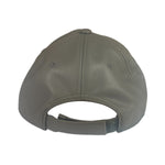 Telfar Grey Leather Logo Embossed Hat