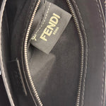 Fendi Black Leather Think Fendi Clutch