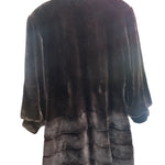 Vintage Brown Chinchilla Fur Long Coat
