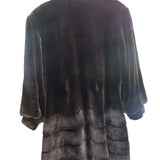 Vintage Brown Chinchilla Fur Long Coat