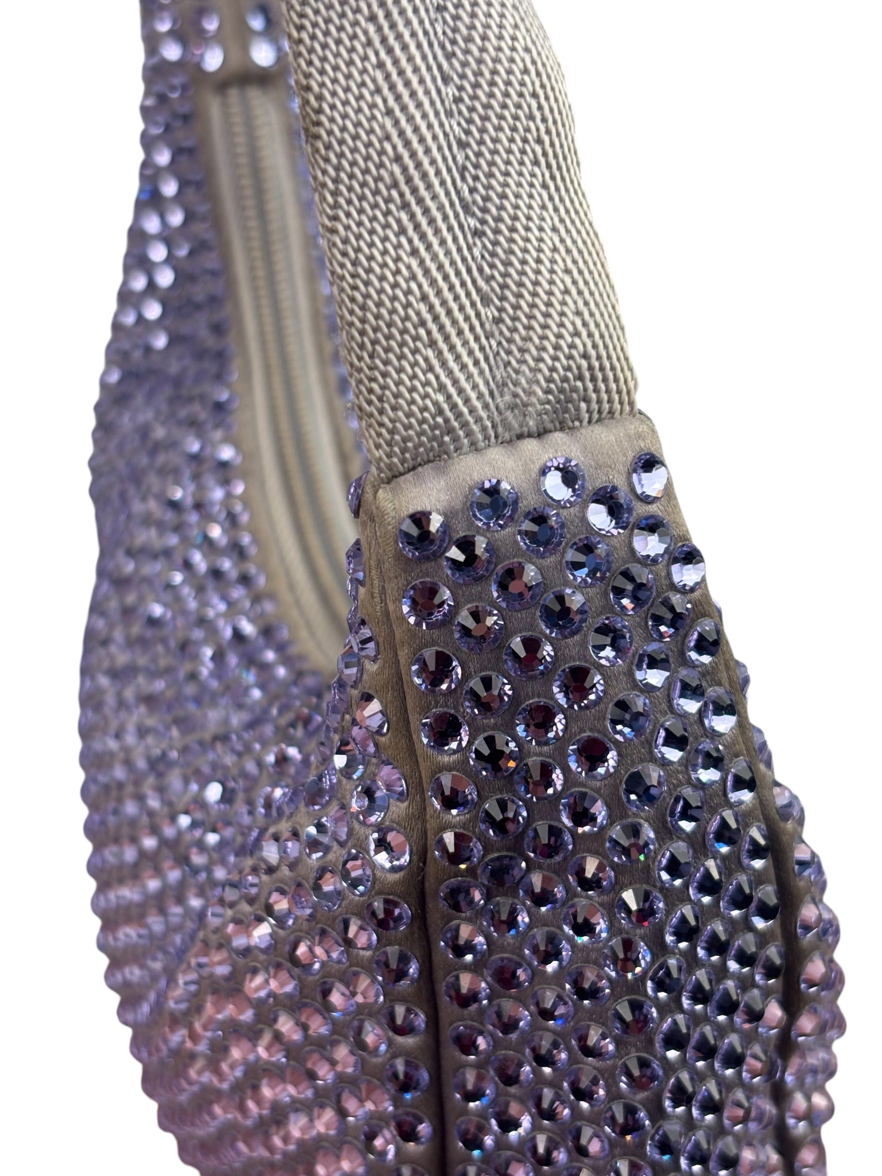Prada Purple Crystal Re-Edition Pochette