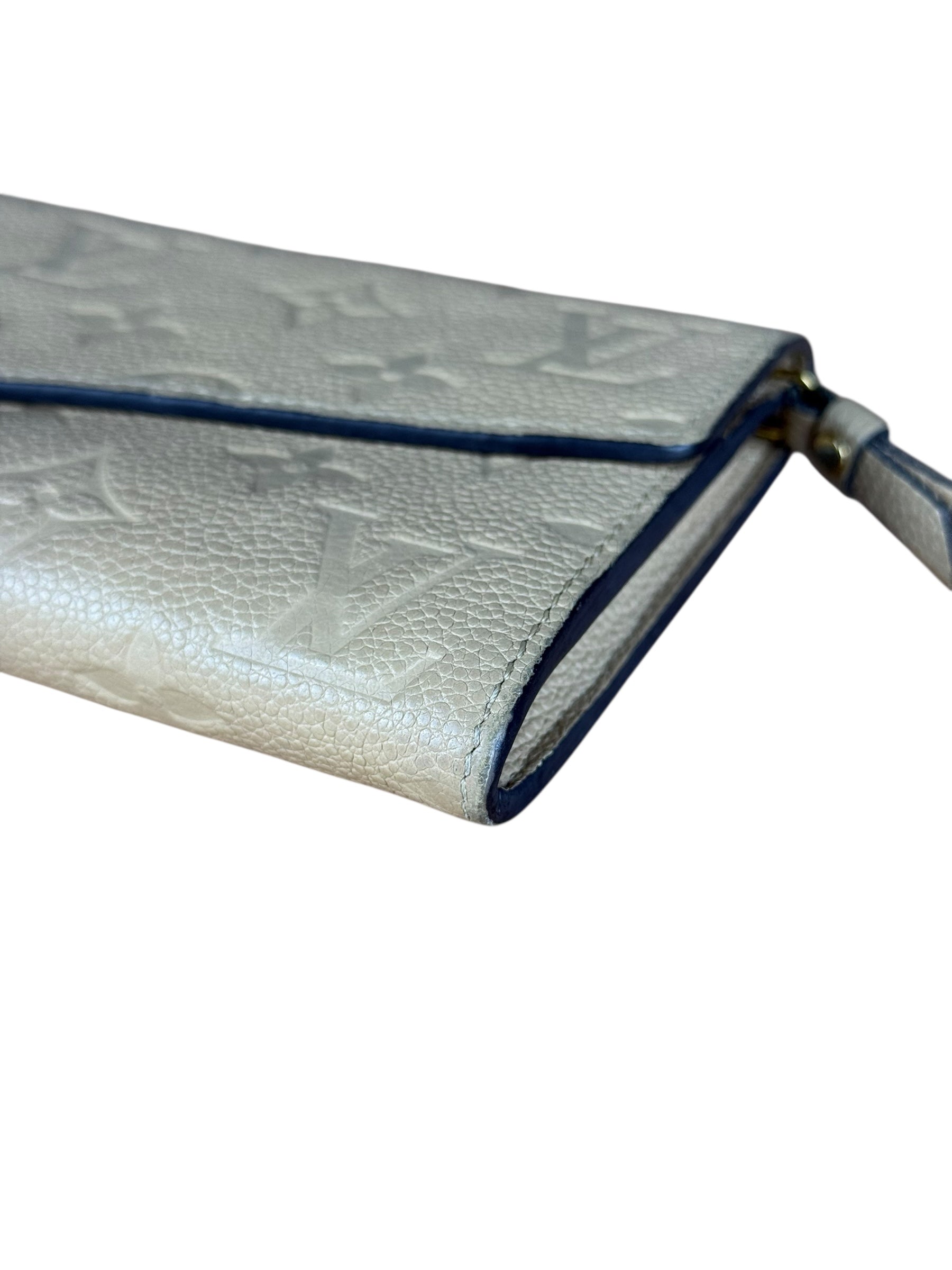 Louis Vuitton Empreinte Leather Beige Sarah Wallet