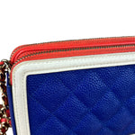 Chanel 2019 Caviar Quilted CC Filigree Clutch on Chain