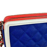 Chanel 2019 Caviar Quilted CC Filigree Clutch on Chain