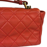 Chanel Red Quilted Caviar Leather Timeless Shoulder Bag 2012