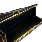 Celine Vintage Macadam Long Wallet Brown