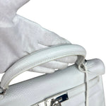Hermes Kelly 32 White Clemence Leather Handbag 2008