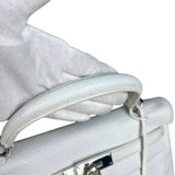 Hermes Kelly 32 White Clemence Leather Handbag 2008