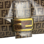 Fendi Brown PVC Zucca Baguette