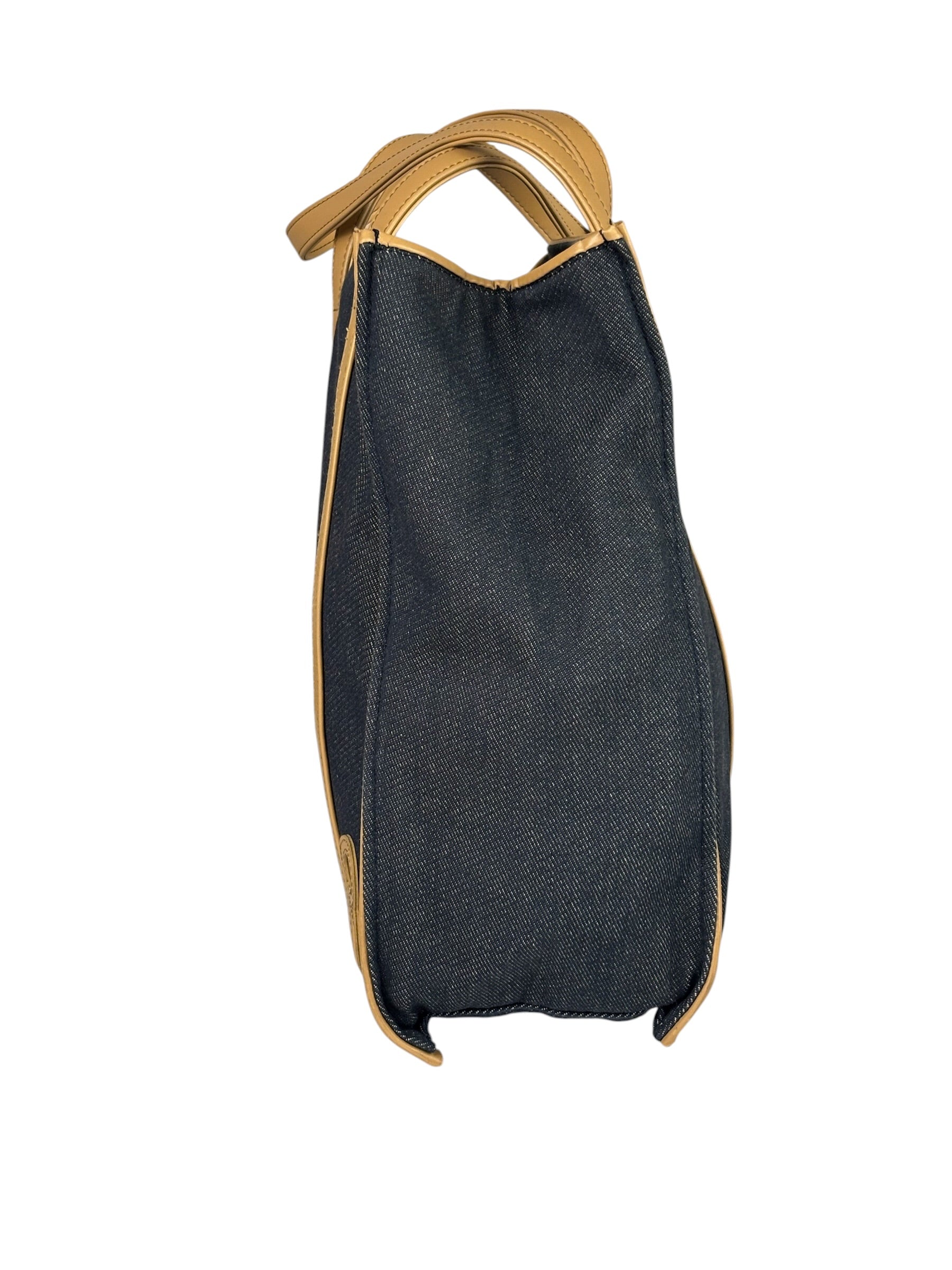 Christian Dior Beauty Parfums Denim/Leather Tote