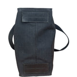 Christian Dior Vintage Black Logo Print Canvas Tote