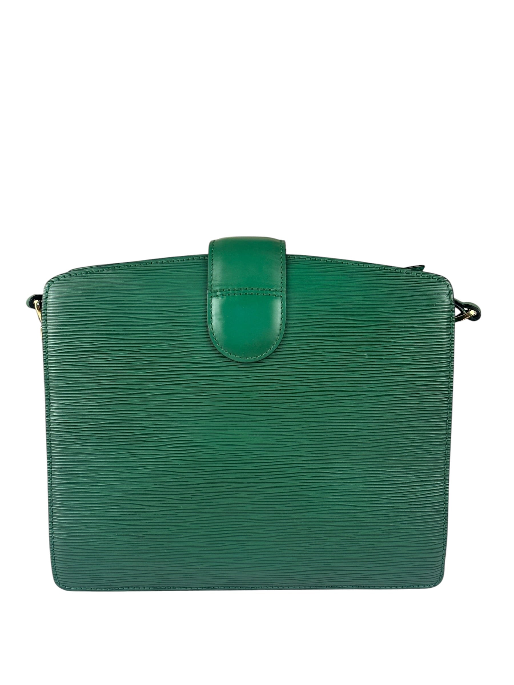 Louis Vuitton Borneo Green Epi Leather Capucines Crossbody Bag