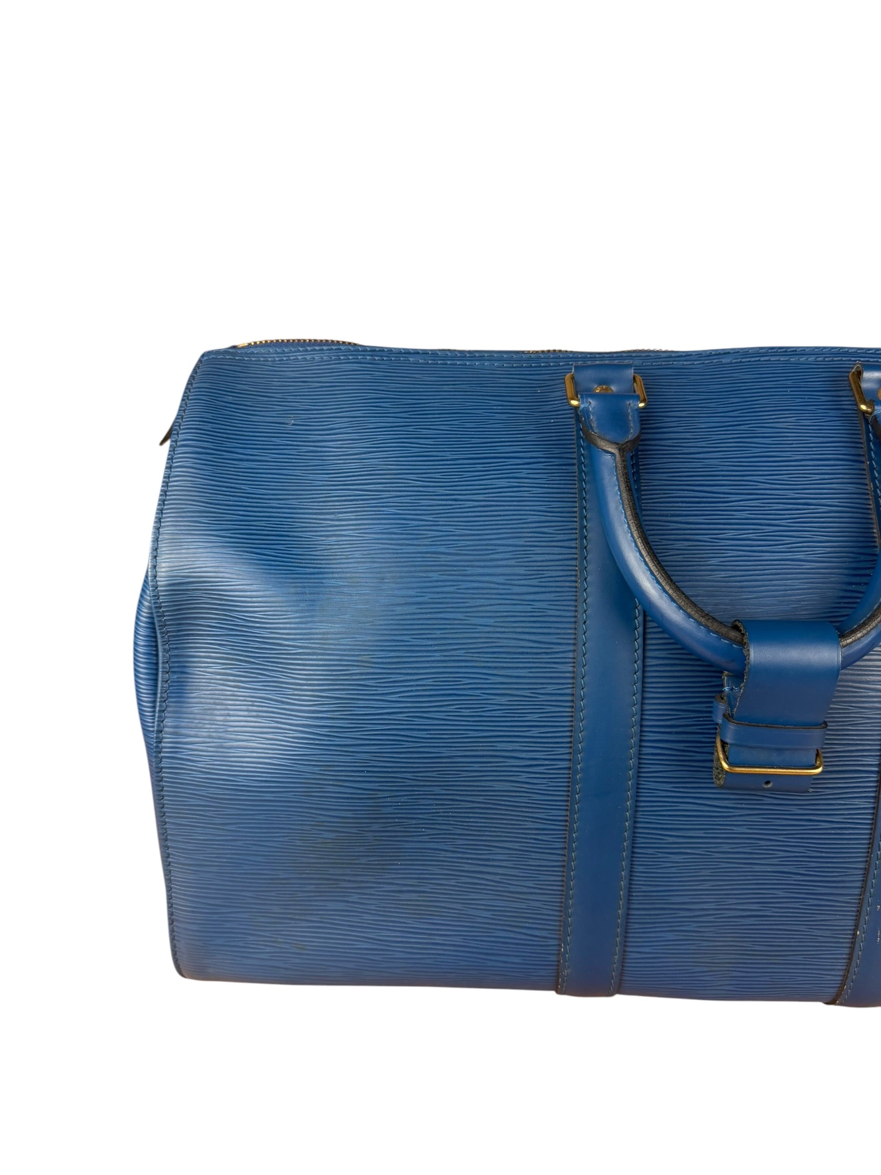 Louis Vuitton Vintage Blue Epi Leather Keepall