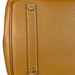 Hermes Birkin 35 Gold Brown Togo Leather Handbag 2001
