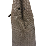Bottega Veneta Gray Nappa Leather Intrecciato Tote Bag