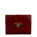 Givenchy Vintage Red Leather Trifold Wallet