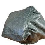 Balenciaga Leather Motocross Muted Teal Sunday Tote
