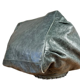 Balenciaga Leather Motocross Muted Teal Sunday Tote