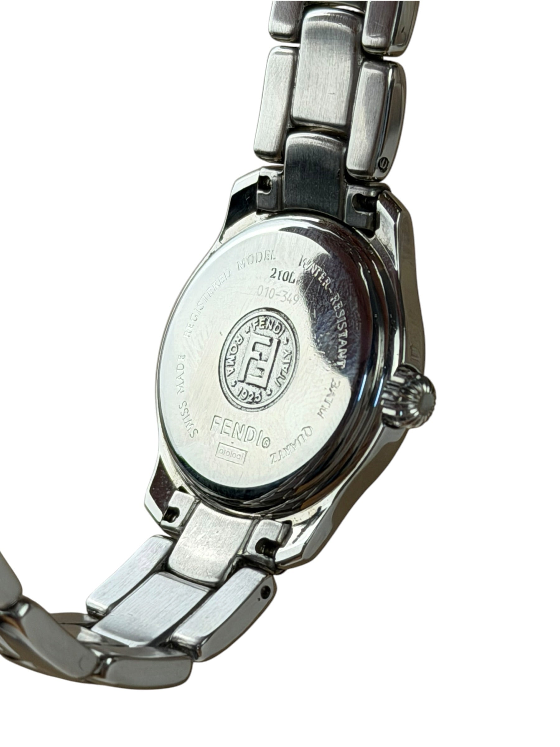 Fendi 210L Roman/Stick Silver Dial