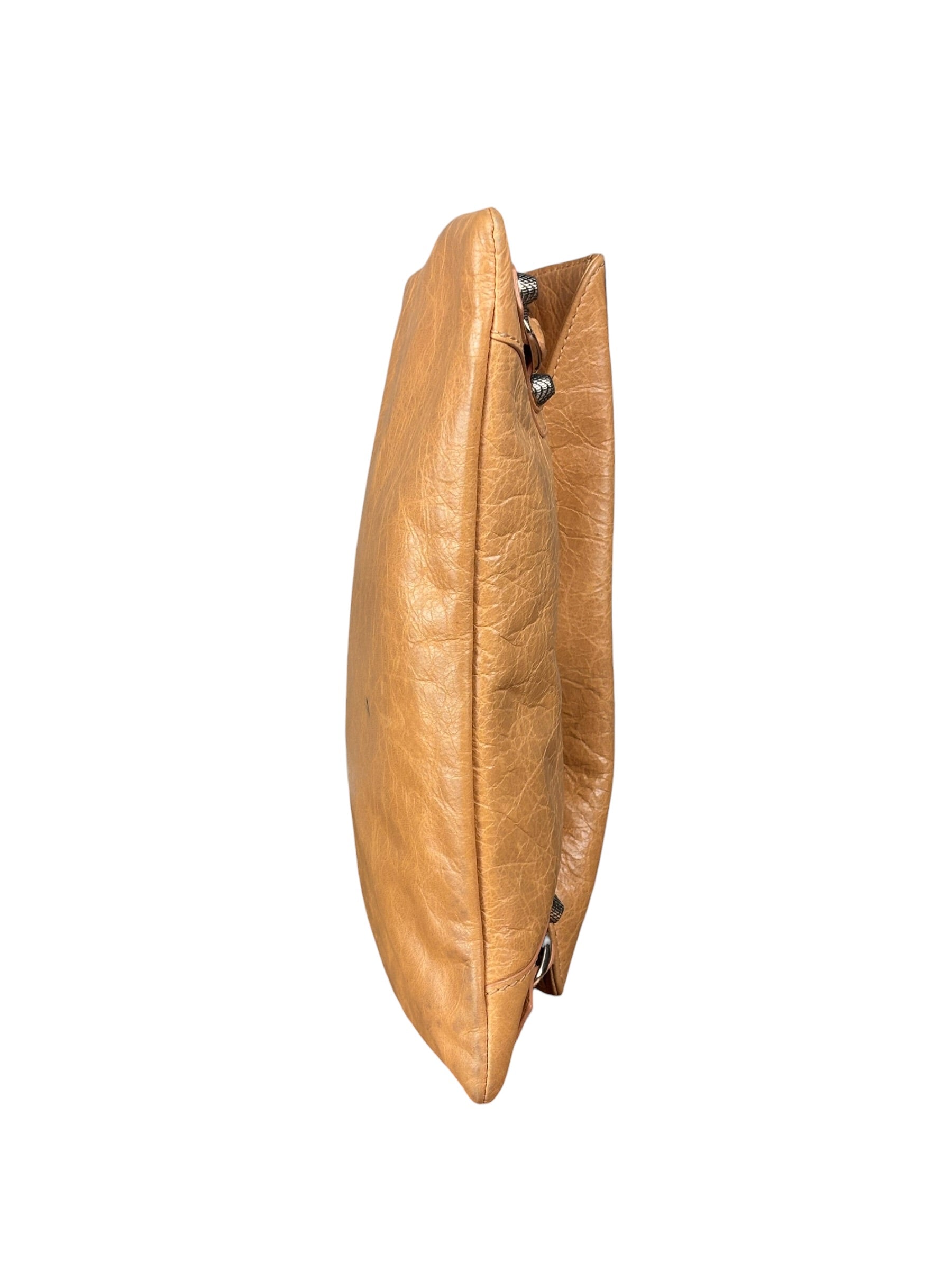 Balenciaga Peach Leather Le City Clutch