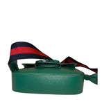 Gucci Green Leather Horsebit Shoulder Bag